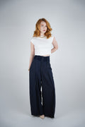 Navy Sculpted Pants