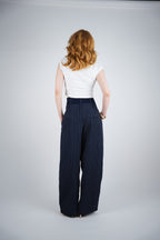 Navy Sculpted Pants