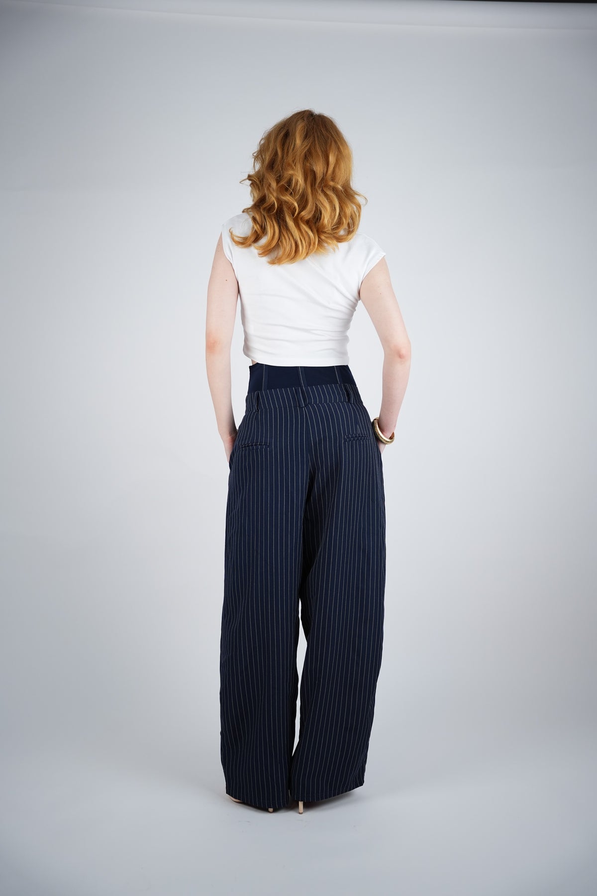 Navy Sculpted Pants