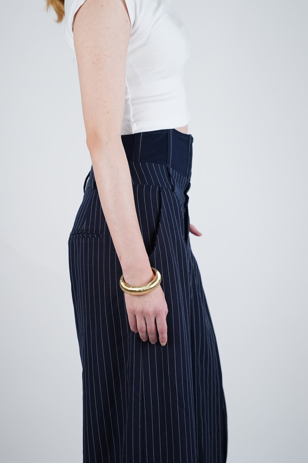 Navy Sculpted Pants