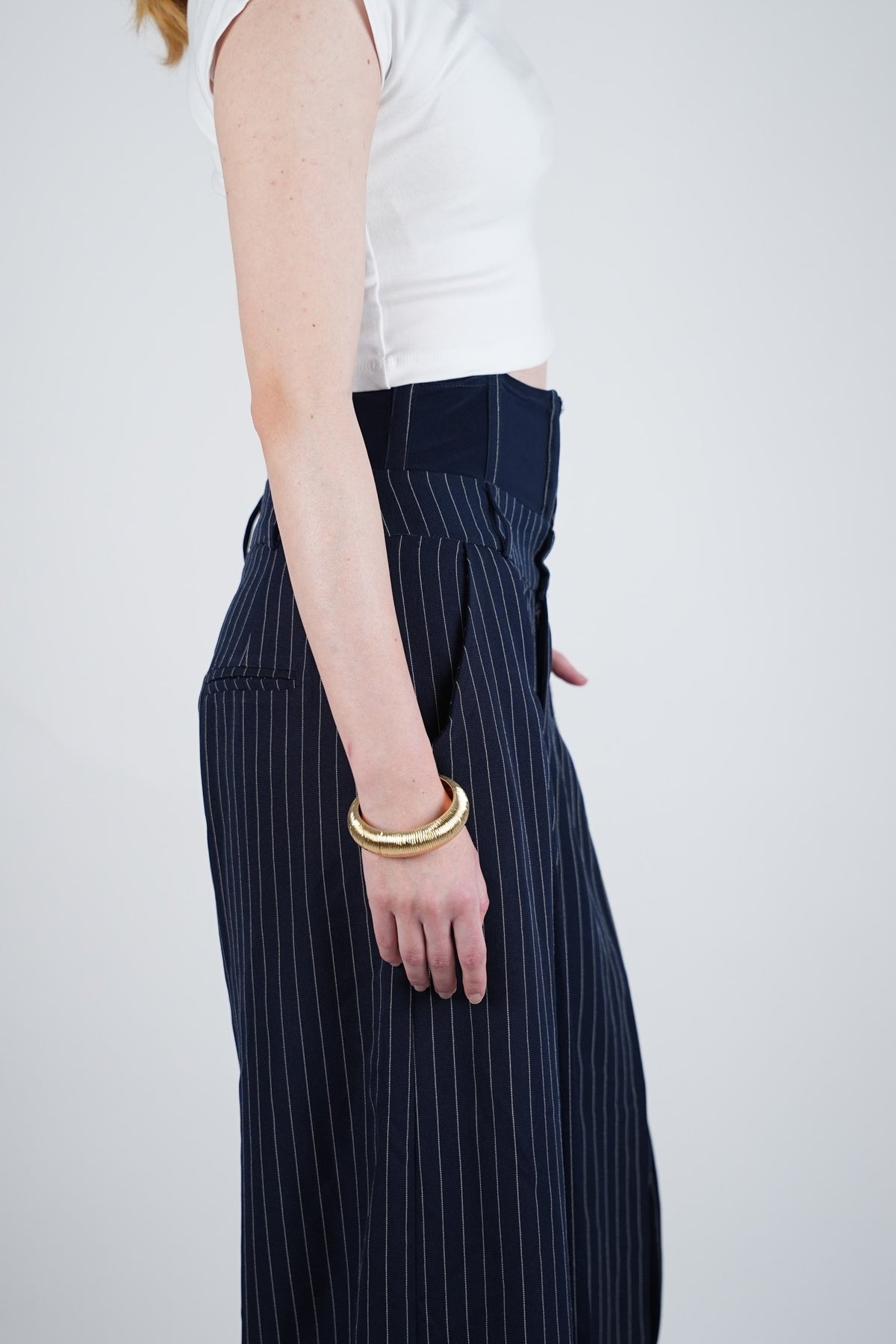 Navy Sculpted Pants