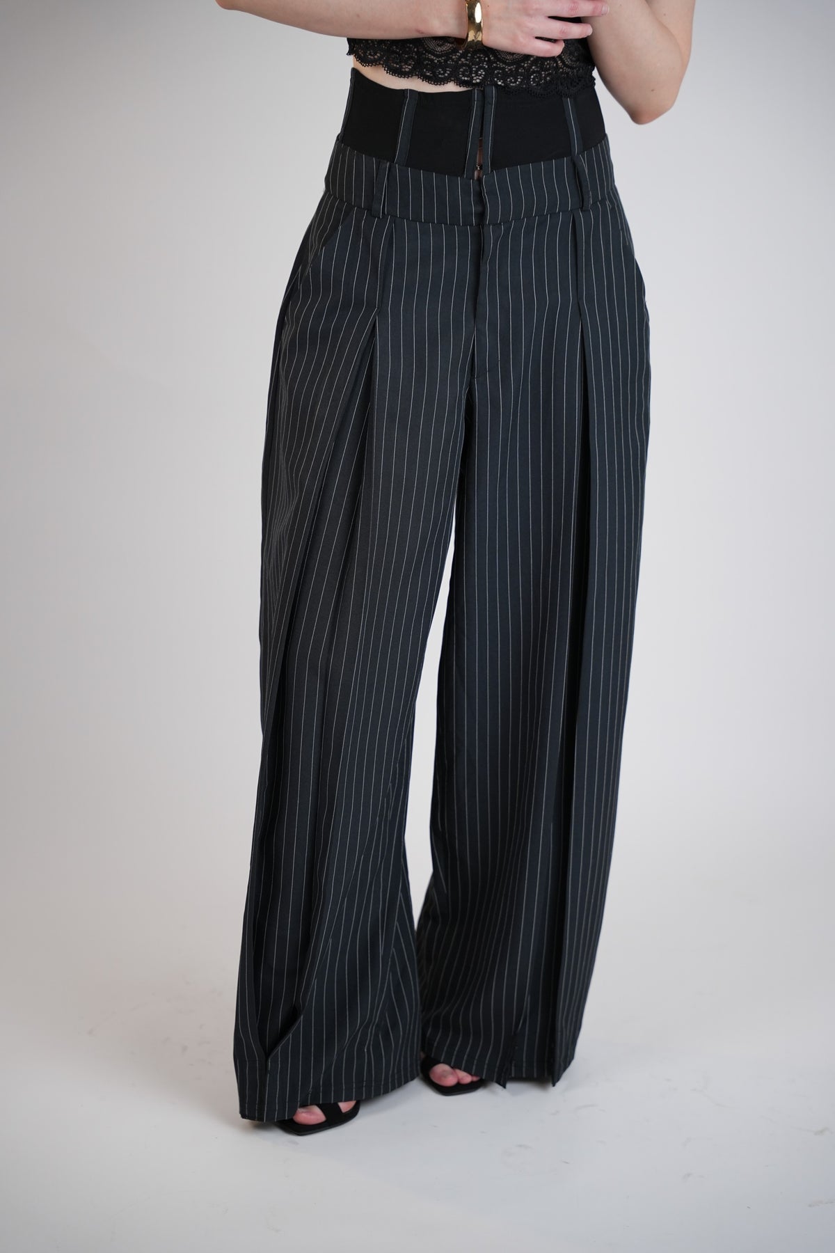 Black Sculpted Pants